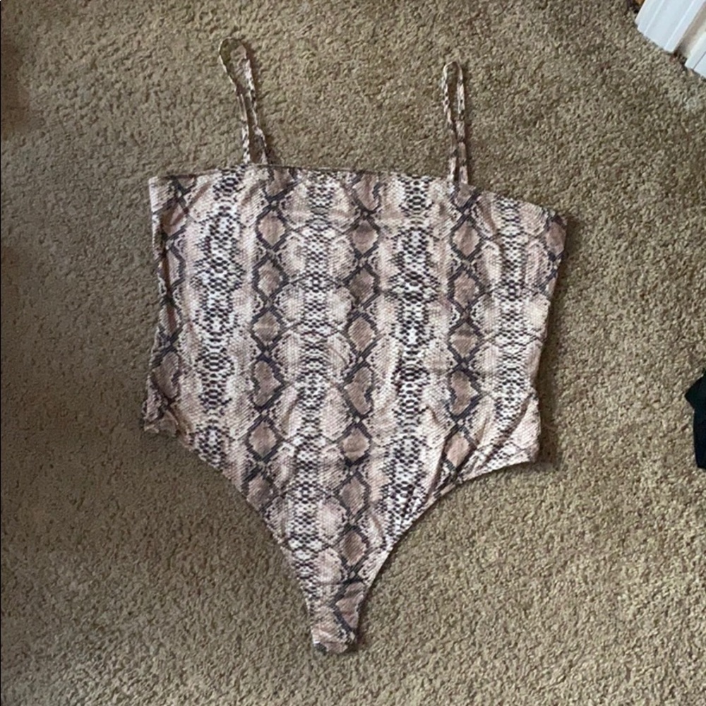 snakeskin bodysuit